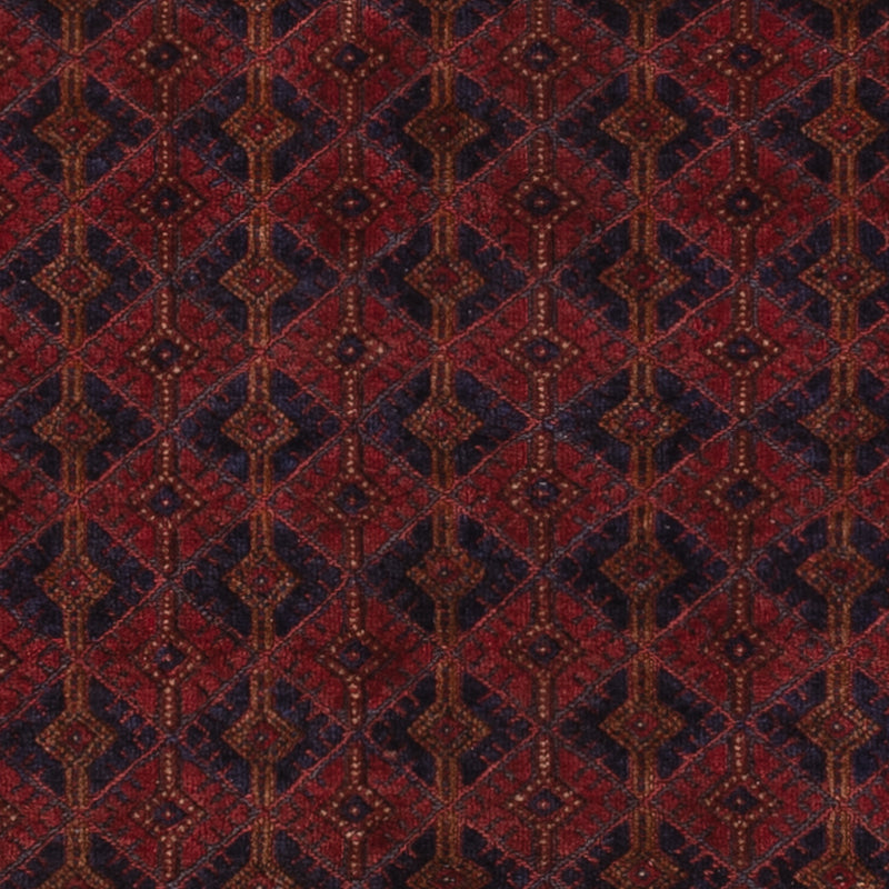 Kelim Afghan Teppich 155x190cm - dunkelrot