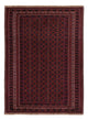 Kelim Afghan Teppich 150x204cm - dunkelrot