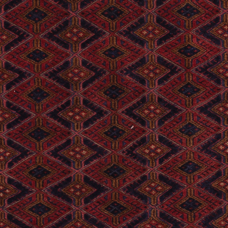 Kelim Afghan Teppich 150x204cm - dunkelrot
