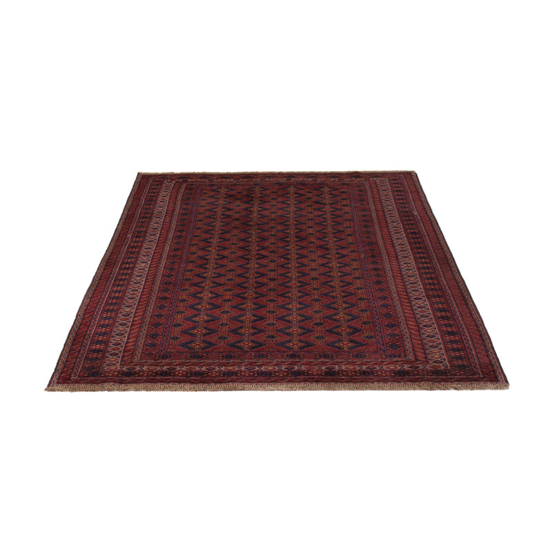 Kelim Afghan Teppich 150x204cm - dunkelrot