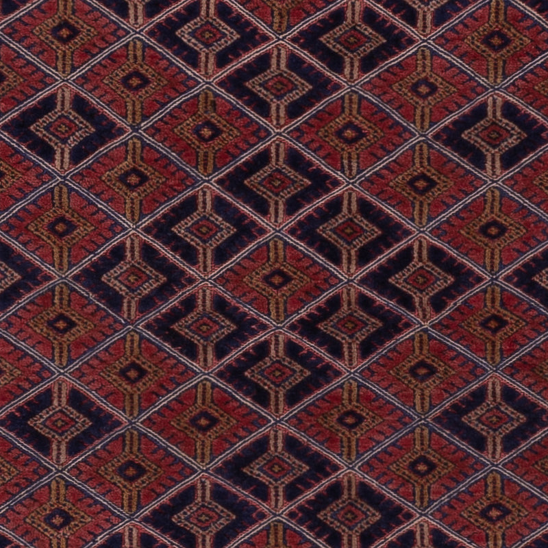 Kelim Afghan Teppich 157x183cm - dunkelrot