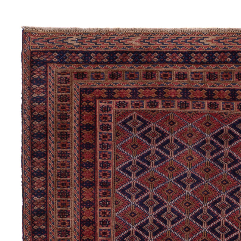 Kelim Afghan Teppich 157x183cm - dunkelrot