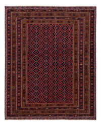 Kelim Afghan Teppich 153x190cm - dunkelrot – product image