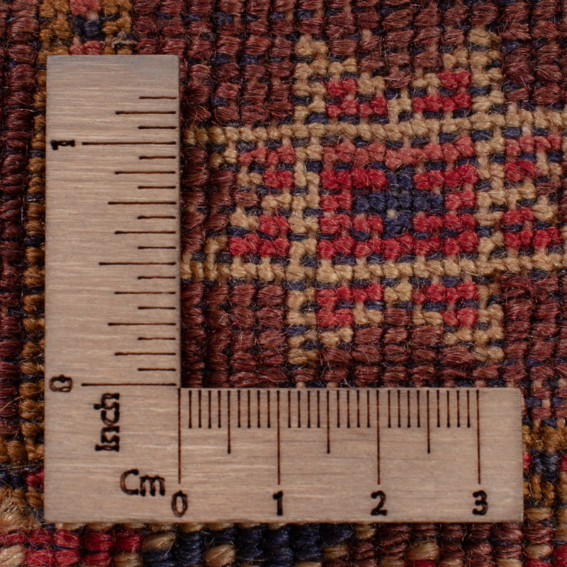 Kelim Afghan Teppich 153x190cm - dunkelrot