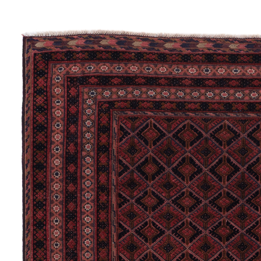 Kelim Afghan Teppich 153x204cm - dunkelrot