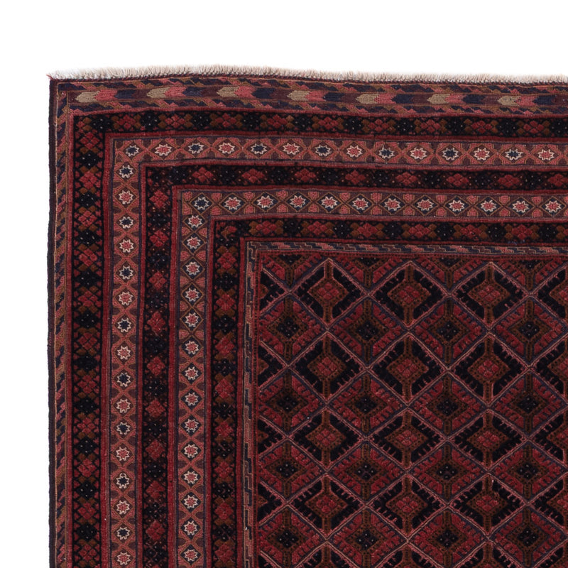 Kelim Afghan Teppich 153x204cm - dunkelrot