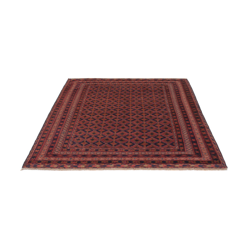 Kelim Afghan Teppich 153x204cm - dunkelrot