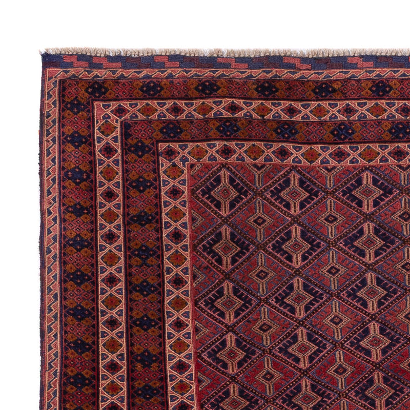 Kelim Afghan Teppich 140x190cm - dunkelrot