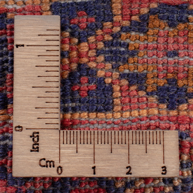Kelim Afghan Teppich 140x190cm - dunkelrot