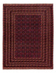 Kelim Afghan Teppich 158x197cm - dunkelrot