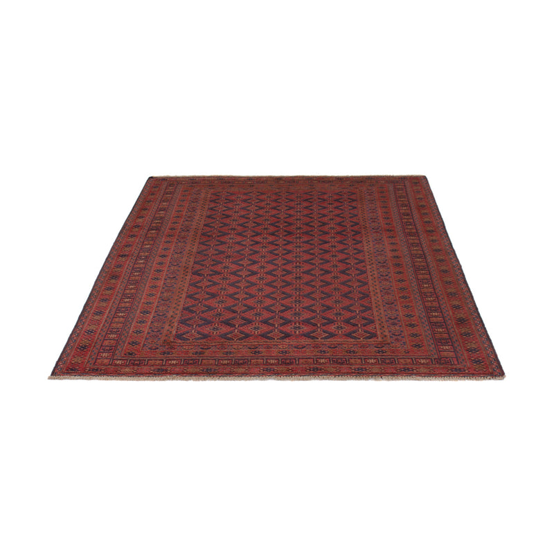 Kelim Afghan Teppich 146x200cm - dunkelrot