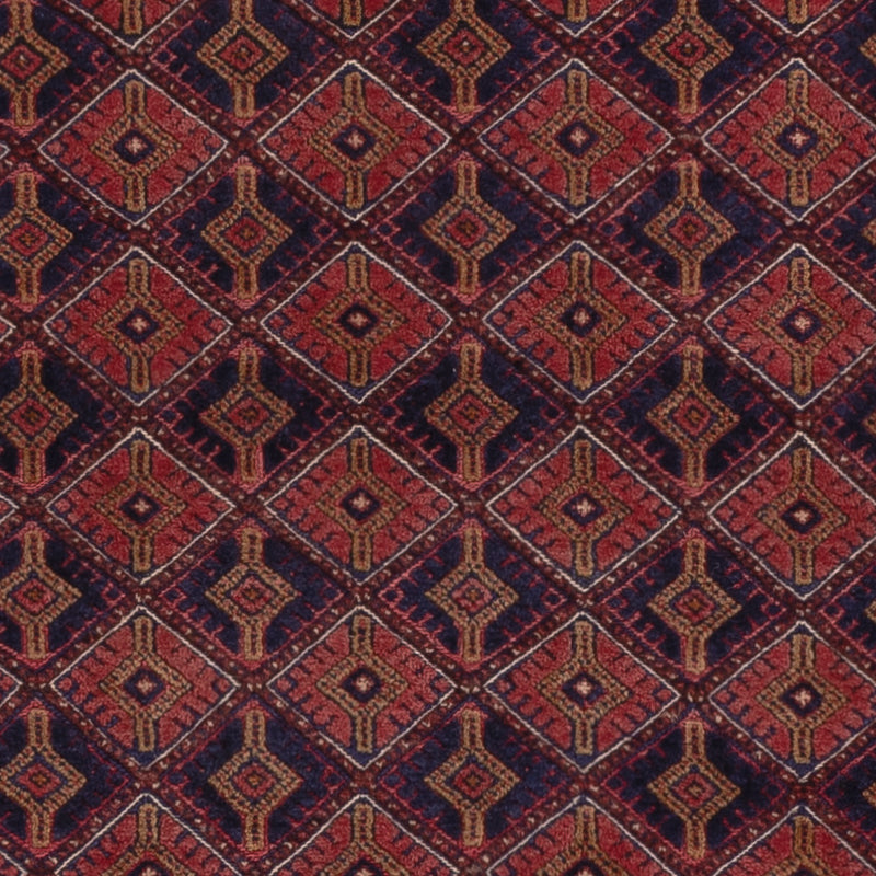 Kelim Afghan Teppich 152x203cm - dunkelrot