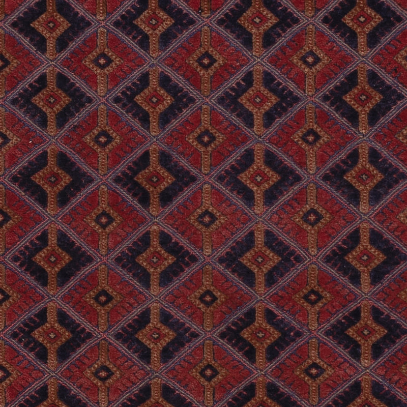 Kelim Afghan Teppich 158x193cm - dunkelrot