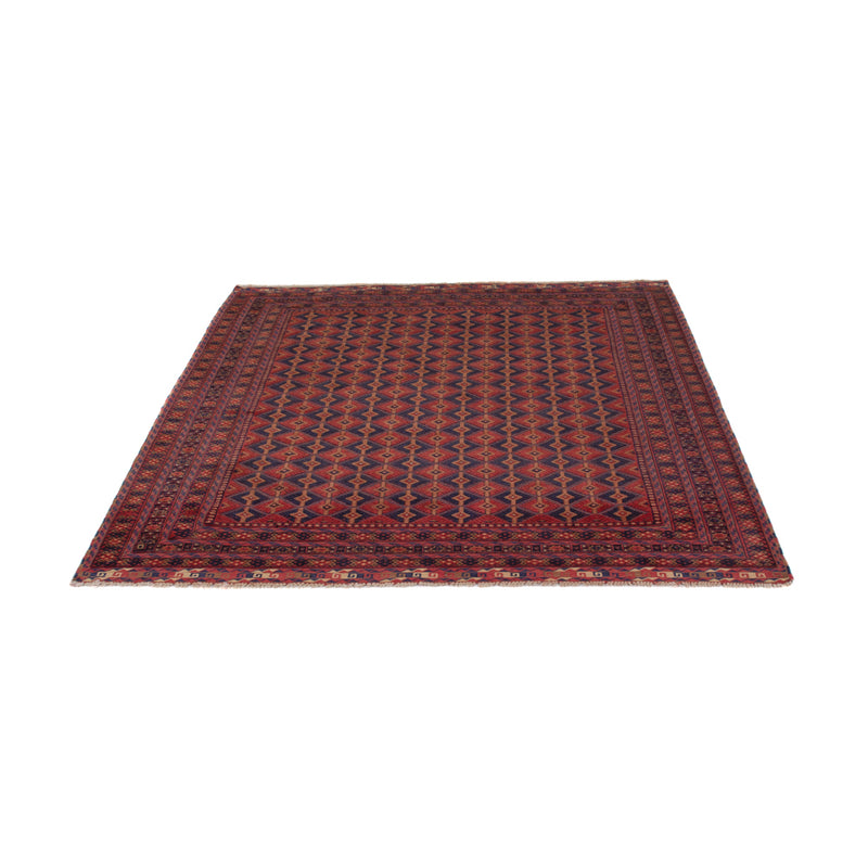 Kelim Afghan Teppich 158x193cm - dunkelrot