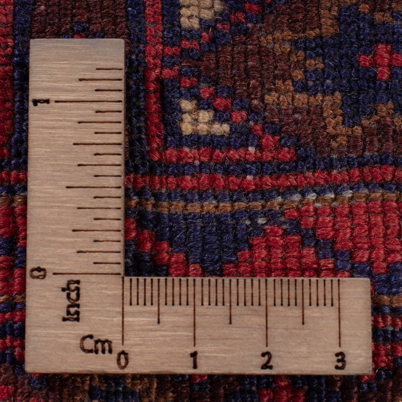 Kelim Afghan Teppich 158x193cm - dunkelrot