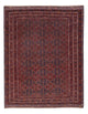 Kelim Afghan Teppich 154x193cm - dunkelrot