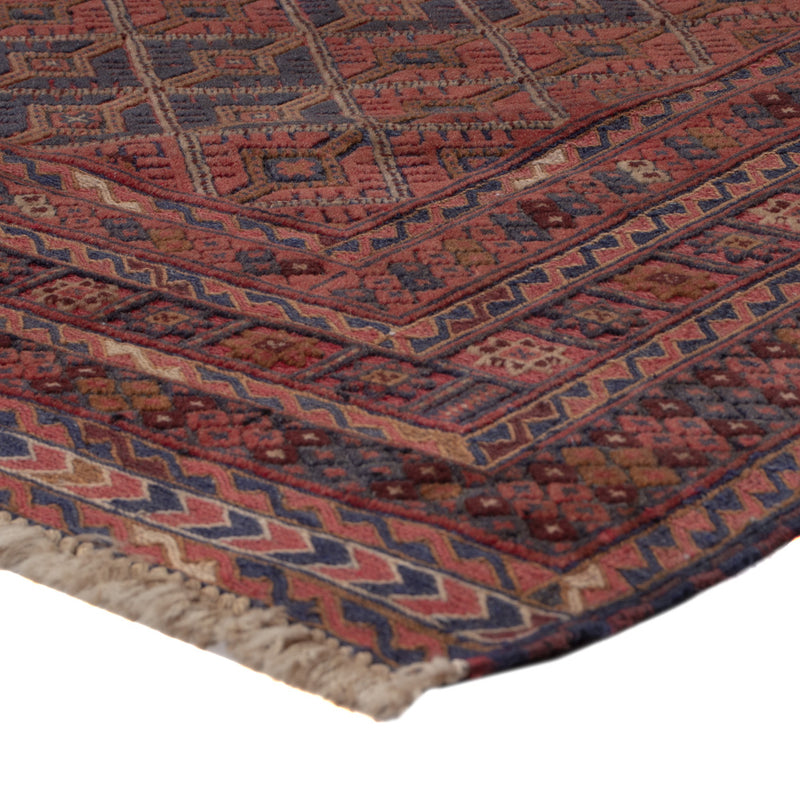Kelim Afghan Teppich 154x193cm - dunkelrot