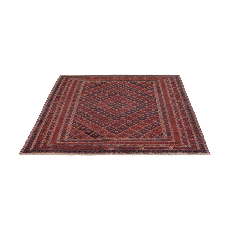 Kelim Afghan Teppich 161x187cm - dunkelrot