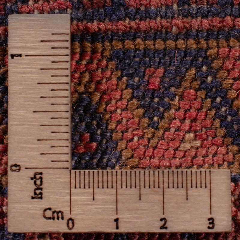 Kelim Afghan Teppich 159x193cm - dunkelrot
