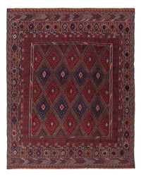 Kelim Afghan Teppich 145x187cm - dunkelrot – product image