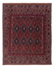 Kelim Afghan Teppich 145x187cm - dunkelrot