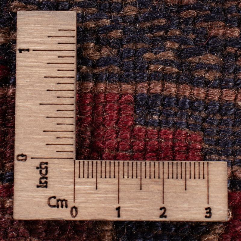 Kelim Afghan Teppich 145x187cm - dunkelrot