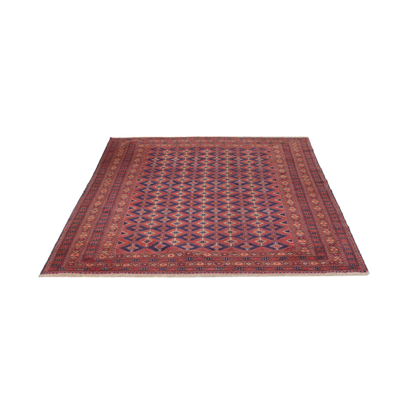 Kelim Afghan Teppich 149x193cm - dunkelrot
