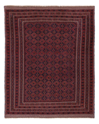 Kelim Afghan Teppich 163x205cm - dunkelrot – product image
