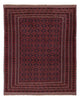 Kelim Afghan Teppich 163x205cm - dunkelrot