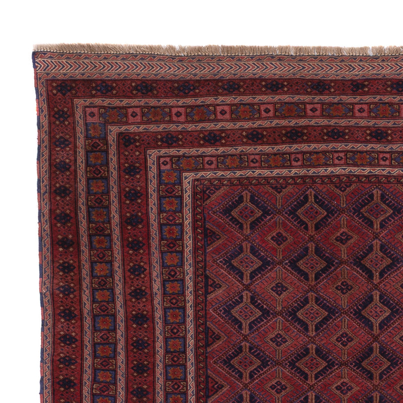 Kelim Afghan Teppich 163x205cm - dunkelrot