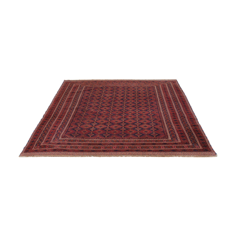 Kelim Afghan Teppich 163x205cm - dunkelrot