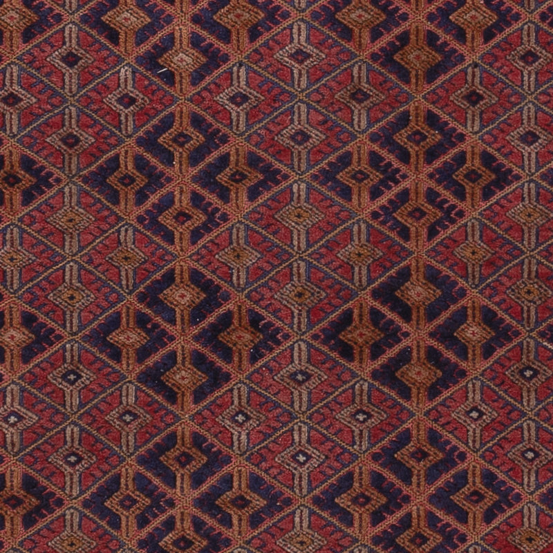 Kelim Afghan Teppich 148x196cm - dunkelrot