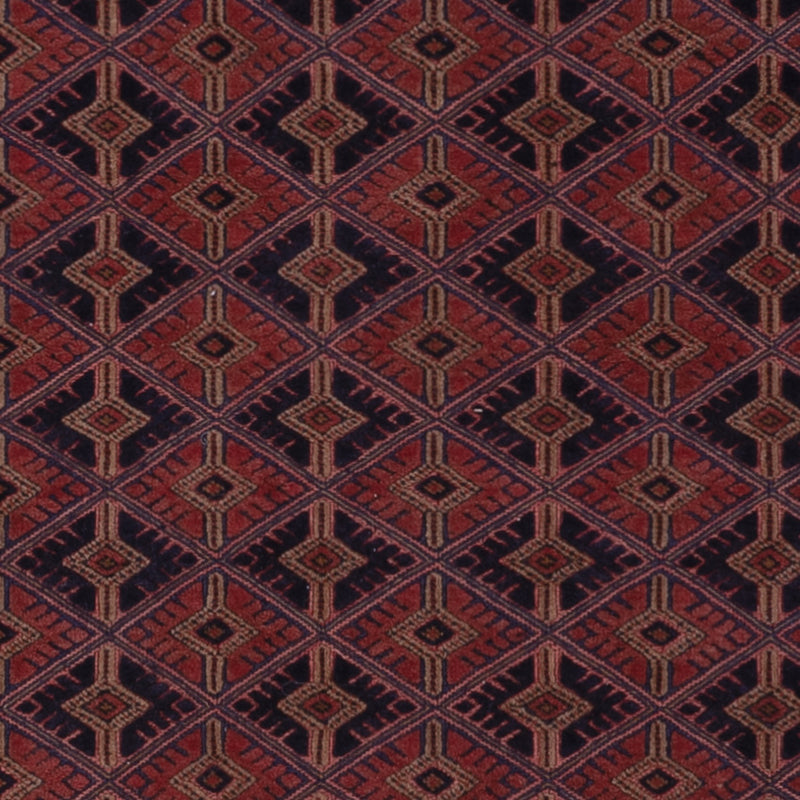 Kelim Afghan Teppich 155x193cm - dunkelrot