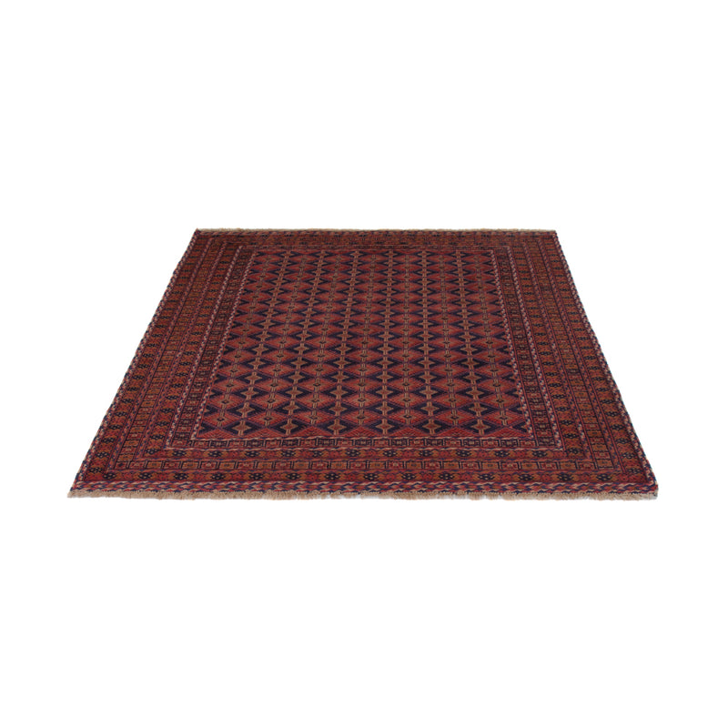 Kelim Afghan Teppich 155x193cm - dunkelrot