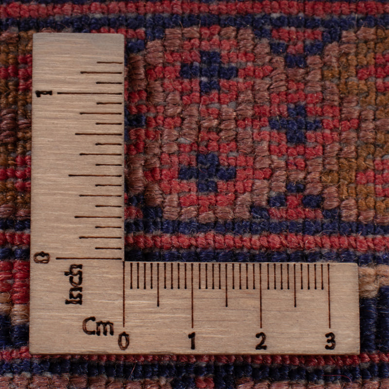 Kelim Afghan Teppich 155x193cm - dunkelrot