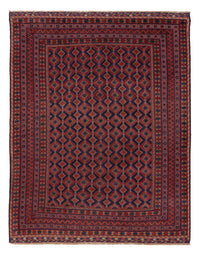 Kelim Afghan Teppich 146x191cm - dunkelrot – product image