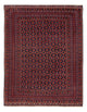 Kelim Afghan Teppich 146x191cm - dunkelrot