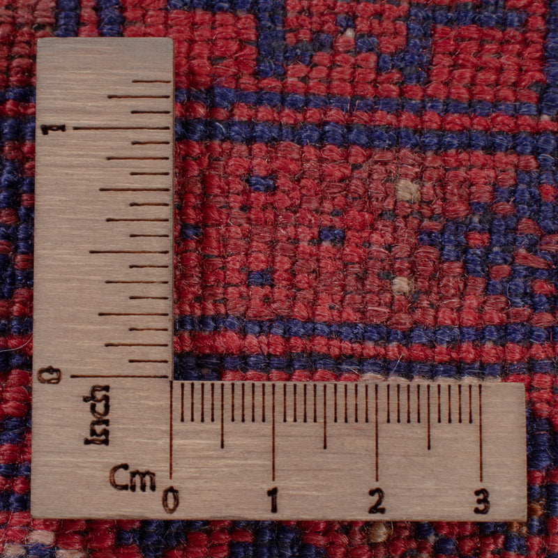 Kelim Afghan Teppich 141x181cm - dunkelrot