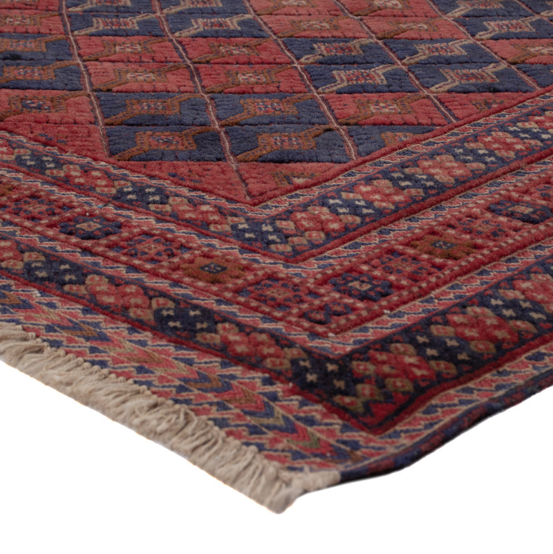 Kelim Afghan Teppich 160x178cm - dunkelrot