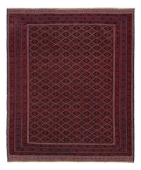 Kelim Afghan Teppich 151x179cm - dunkelrot – product image