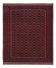 Kelim Afghan Teppich 151x179cm - dunkelrot