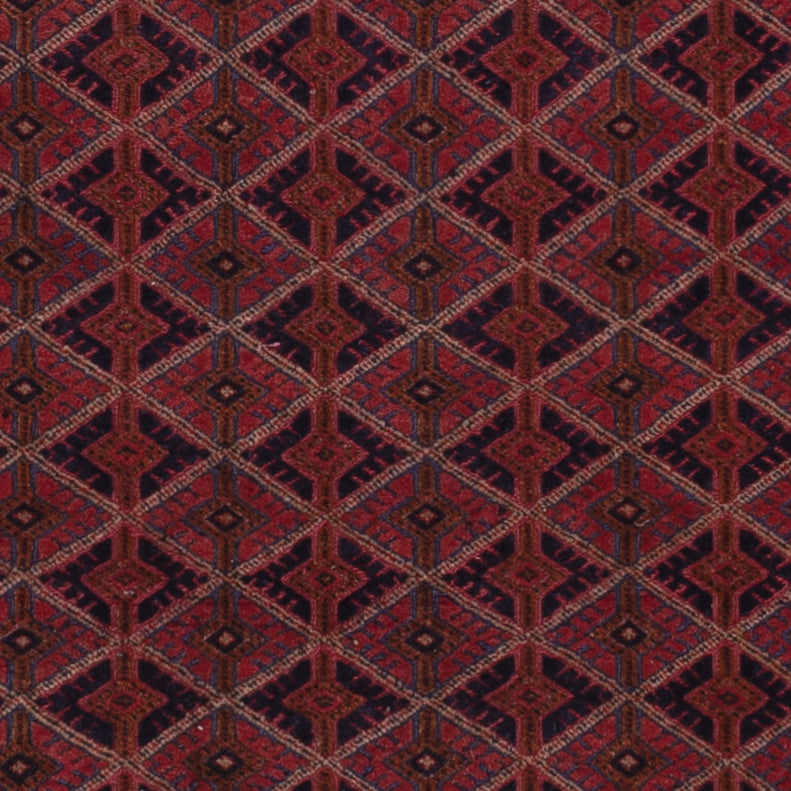 Kelim Afghan Teppich 151x179cm - dunkelrot