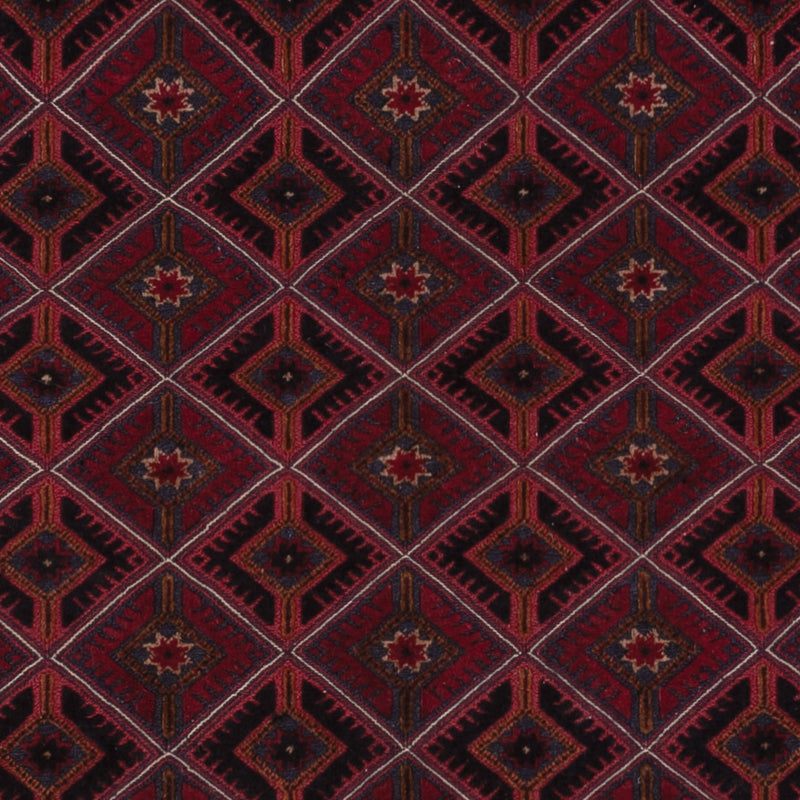 Kelim Afghan Teppich 159x208cm - dunkelrot