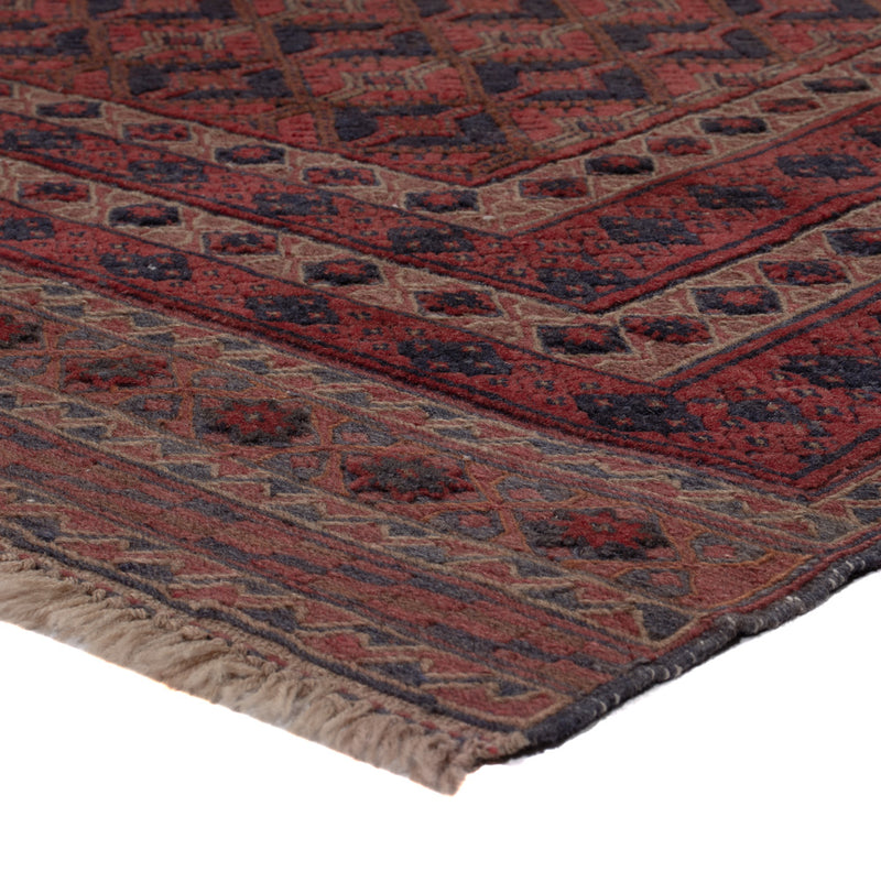 Kelim Afghan Teppich 164x197cm - dunkelrot