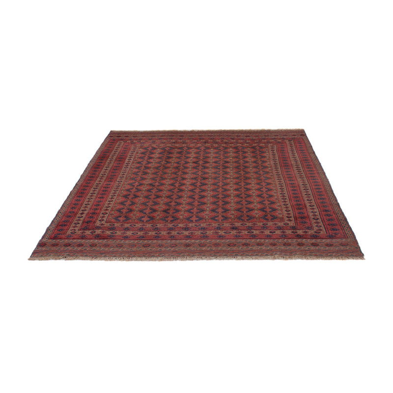 Kelim Afghan Teppich 164x197cm - dunkelrot