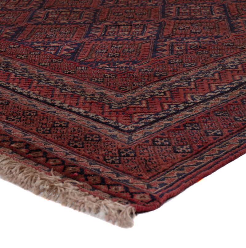 Kelim Afghan Teppich 139x195cm - dunkelrot