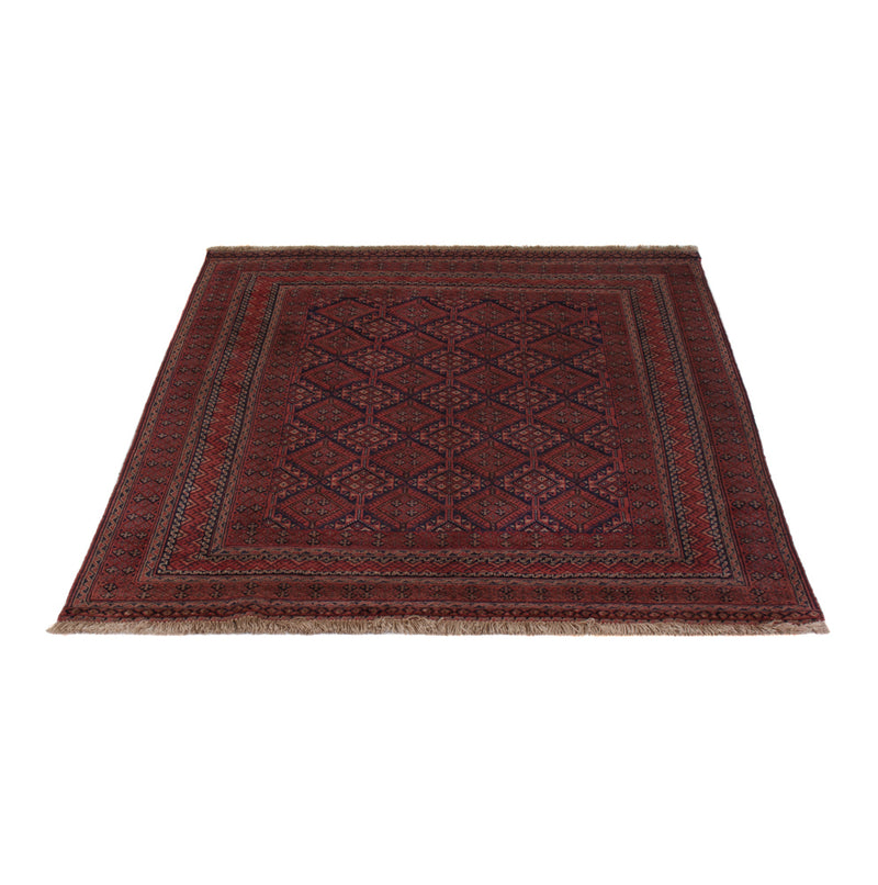 Kelim Afghan Teppich 139x195cm - dunkelrot