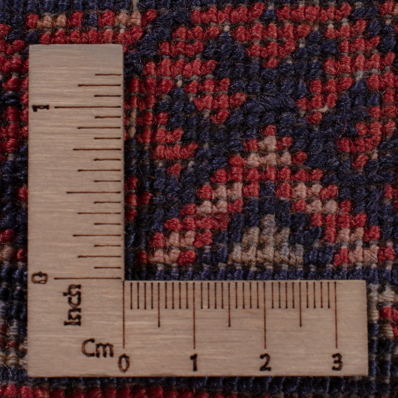 Kelim Afghan Teppich 139x195cm - dunkelrot