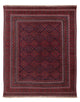 Kelim Afghan Teppich 148x192cm - dunkelrot