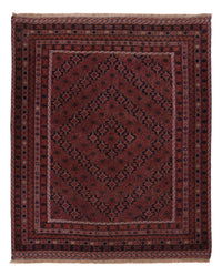 Kelim Afghan Teppich 161x197cm - dunkelrot – product image